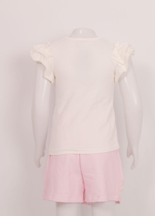 Conjunto Infantil Feminino Blusa em Cotton com Short Saia Infanti - Image 4