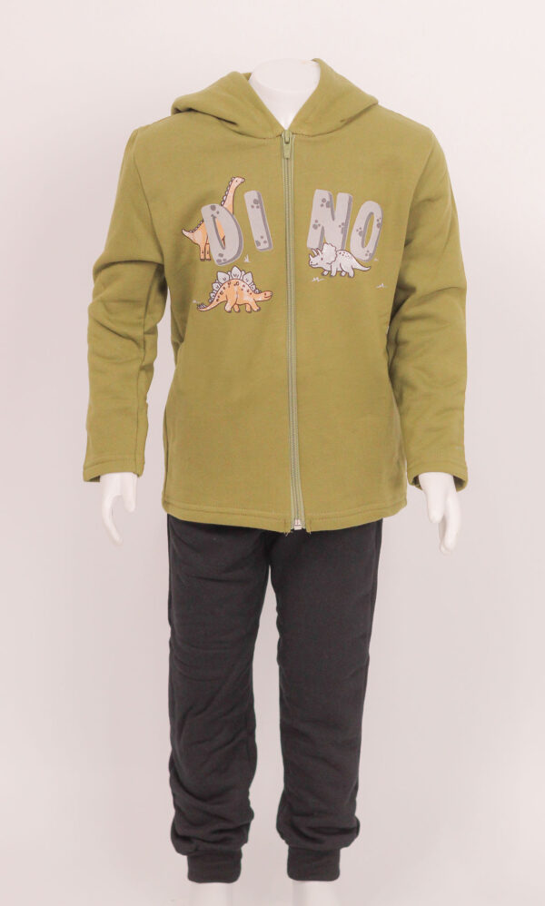 Conjunto Infantil Masculino Jaqueta e Calça Jogger em Moletom Brandili