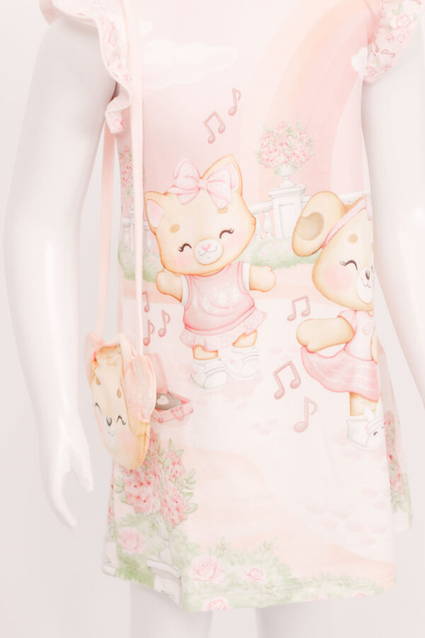 VESTIDO INF FEM MALHA COMFY COM BOLSA EM FLEECE INFANTI - Image 2