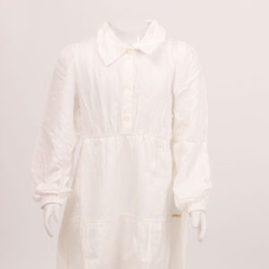 Vestido infantil feminino manga longa com colete de alça Infanti