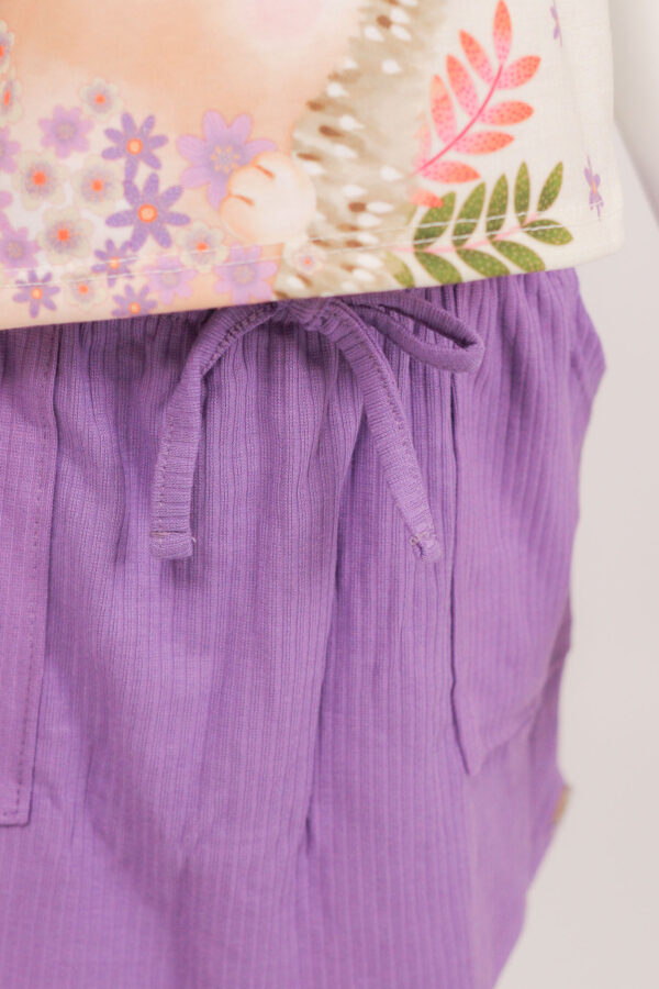 Conjunto infantil feminino blusa boxy e short saia Infanti - Image 3