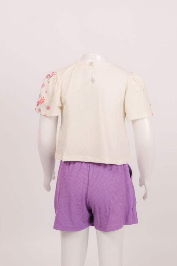 Conjunto infantil feminino blusa boxy e short saia Infanti - Image 2