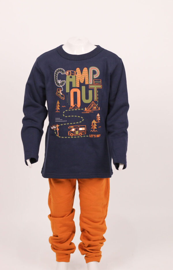 Conjunto Infantil Masculino Blusão e Calça Jogger Moletom Brandili