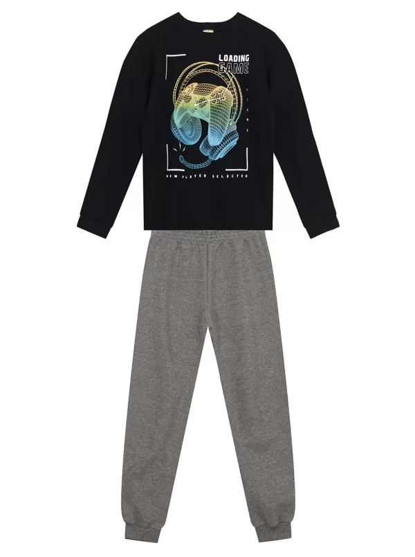CONJUNTO INF MASC BLUSAO E CALCA JOGGER BRANDILI